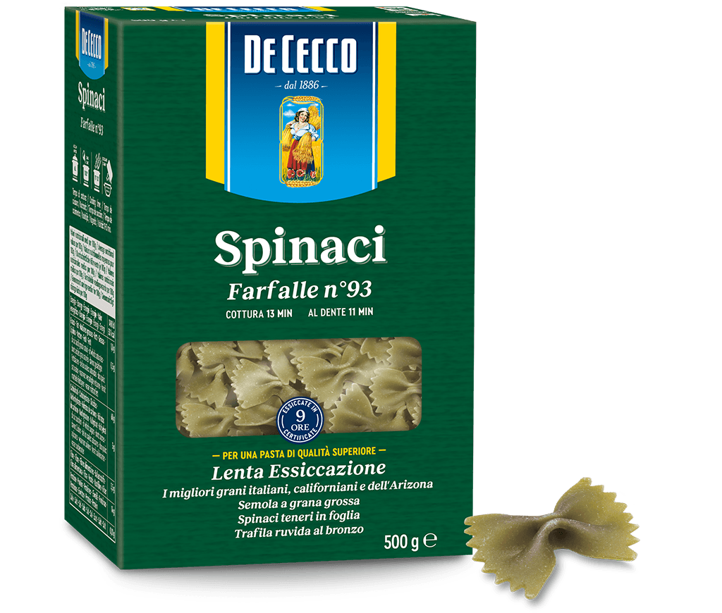Farfalle con spinaci (Фарфалле со шпинатом) n°93